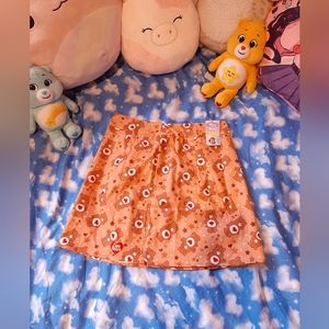 BNWT Shein X Carebears brown tenderheart bear mini pencil skirt Small